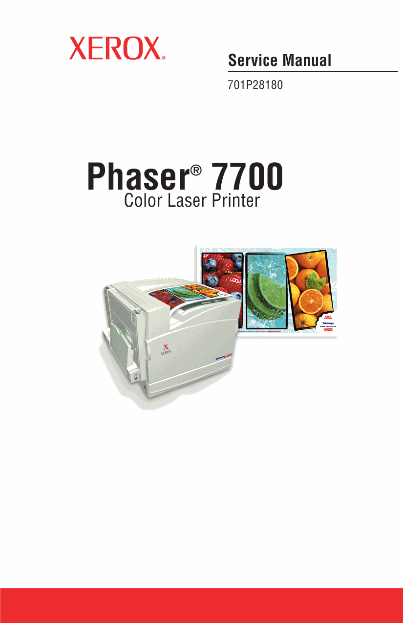 Xerox Phaser 7700 Parts List and Service Manual-1